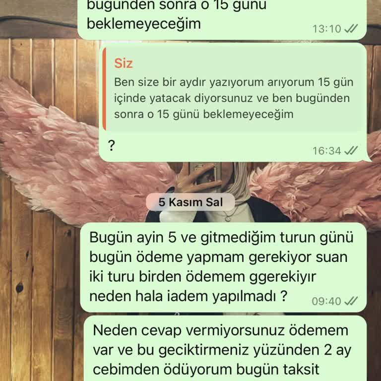 Mardin GAP Turu Rezervasyonunda Yaşanan Sorunlar Ve İade Süreci