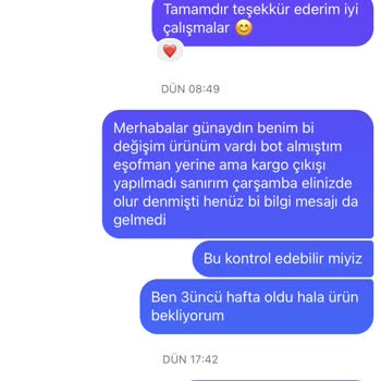 Gönderilmeyen Ürün Ve İletişimsizlik