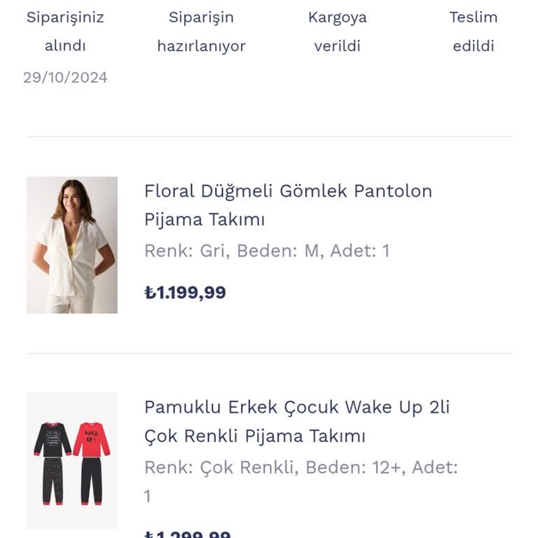 Penti'den Sipariş Verdim, Ürünler Hala Yok