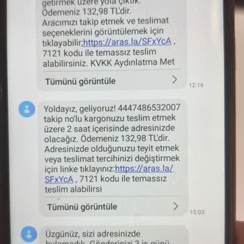 Aras Kargo'nun Teslimat Sorunları Ve Yanıltıcı Mesajlar