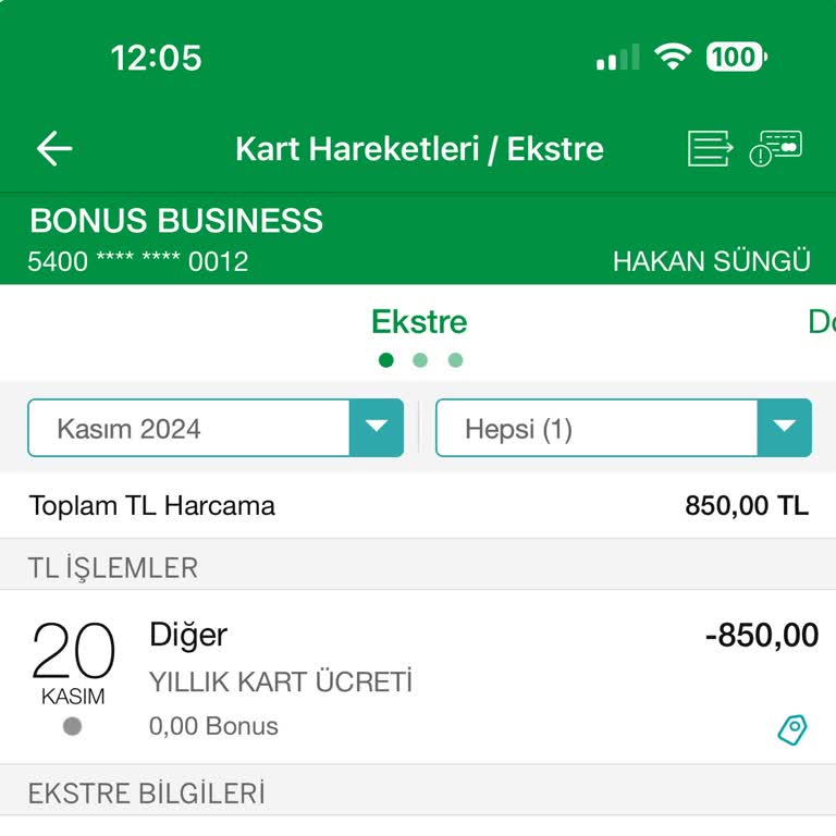 Haksız Kart Aidat Ücreti İadesi Talebi