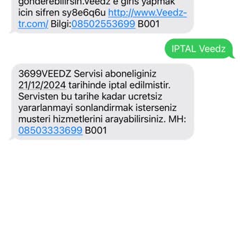 İzinsiz Veedz Aboneliği Ve Ücret İadesi Talebi