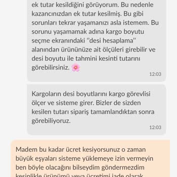 Dolap Uygulaması Ve Kargo Firması Arasında Kayıp Yaşanan Ek Ücret Sorunu