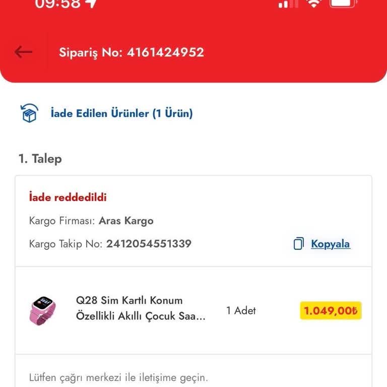 Eksik IMEI Numarası Ve İade Sorunu