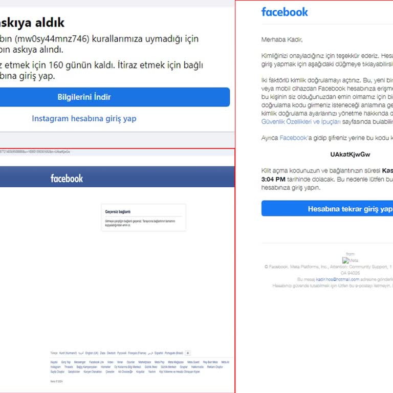 Facebook Hesabım Haksız Yere Askıya Alındı