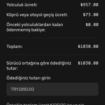 Uber Şoföründen Fahiş Ücret Talebi Ve Müşteri Mağduriyeti