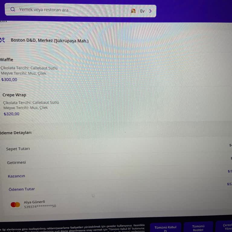 GetirYemek'te Sipariş İptali Ve İade Sorunu
