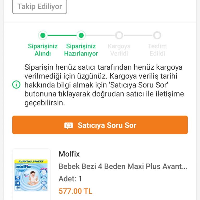 Trendyol'dan Beklenen Bebek Bezi Teslimatı Sorunu