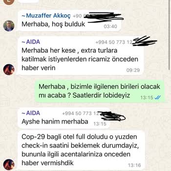Yurt Dışı Turunda Eksik Hizmet Ve Mağduriyet