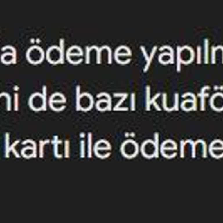 Kuaförde Beklenmedik Ücret ve Yüksek Komisyon Problemi