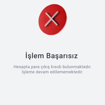 Hesap Kısıtlaması Ve İşlem Engeli Sorunu