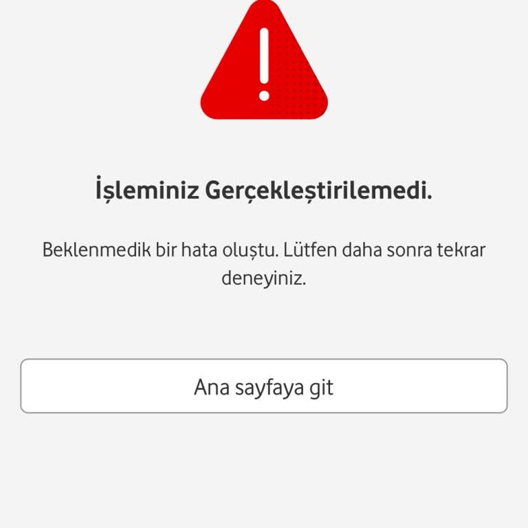 Vodafone'dan Paramı Alamıyorum: Sürekli Hata Ve Beklenmedik Sorunlar