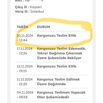 Eksik Teslimat Ve İletişim Sorunları