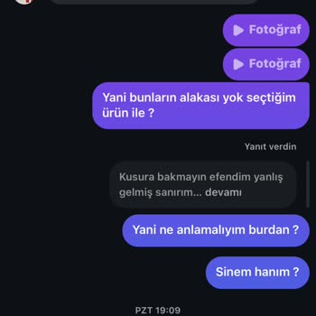 Yanlış Ürün Gönderimi Ve İletişimsizlik Sorunu