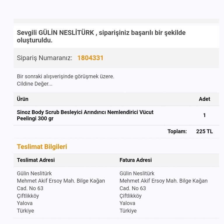 Kayıp Sipariş Ve Geri Ödeme Sorunu