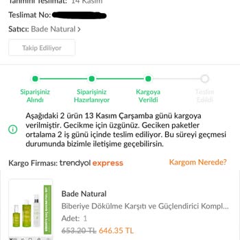Trendyol Kargo Ve Müşteri Hizmetleri Hayal Kırıklığı