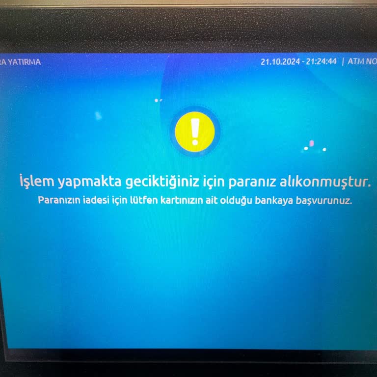 ATM Para Sıkışması Ve İade Sorunu