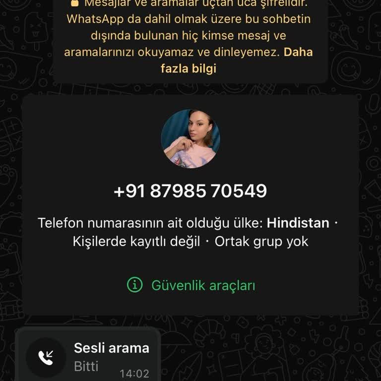 Hindistan Numarasından Gelen Mesajla Gizlilik Endişesi