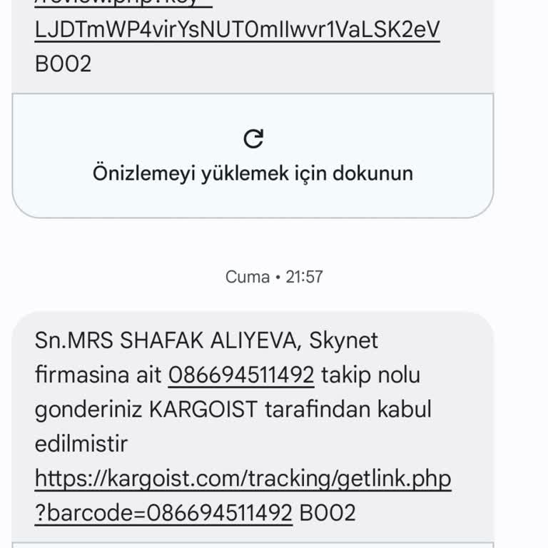 Kargoist İle İletişim Sorunu Ve Gecikme