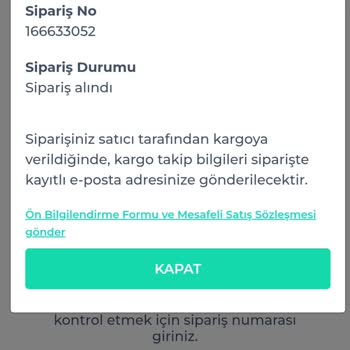 Sipariş İptali Ve Kargo Sorunu