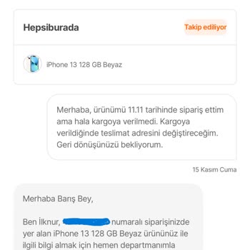 Hepsiburada'dan Ürün Teslim Edilmeyen Takas Kampanyası!