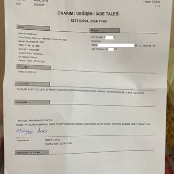 Kurutmalı Çamaşır Makinesi Su Sızıntısı Ve Değişim Sorunu