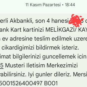 Kart Teslimatında Yaşanan Gecikme