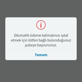 Halkbank Otomatik Ödeme İptal Sorunu