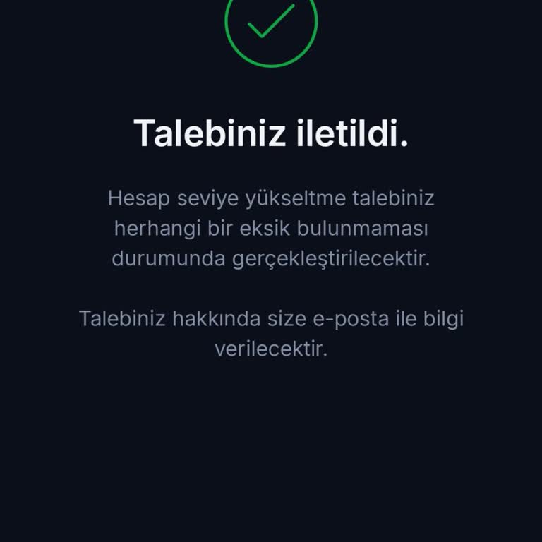 Hesap Yükseltme Ve Doğrulama Sorunu