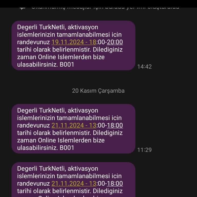 TurkNet Randevu İptalleri Ve Müşteri Hizmetleri Sorunu