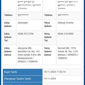 Sürat Kargo'nun İnatçı Gecikmesi Ve Saygısız Tavrı