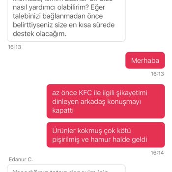 KFC Ve Yemeksepeti'nin Çözüm Üretmeyen Hizmeti