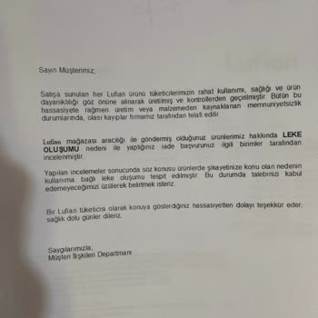 Lufian Montta Renk Atması Ve Çözüm Süreci