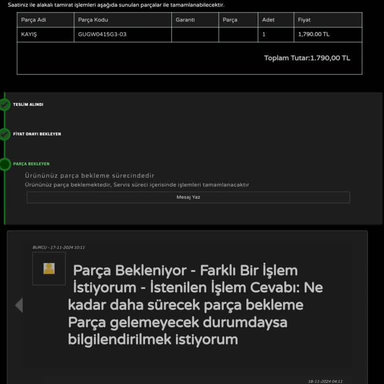 Guess Saatimin Kayış Sorunu Ve Müşteri Hizmetleri Hayal Kırıklığı