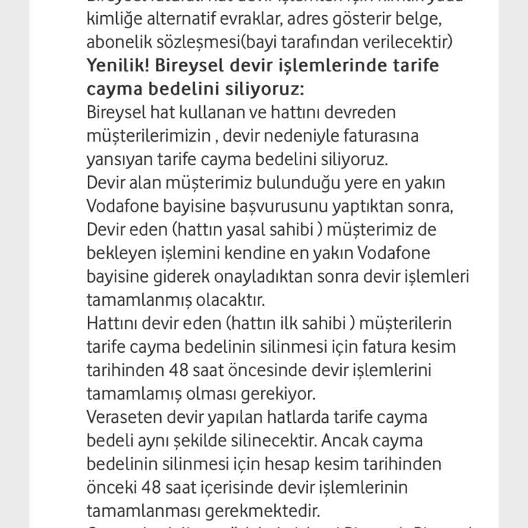 Vodafone Cayma Bedeli Haksızlığına Karşı Mücadele