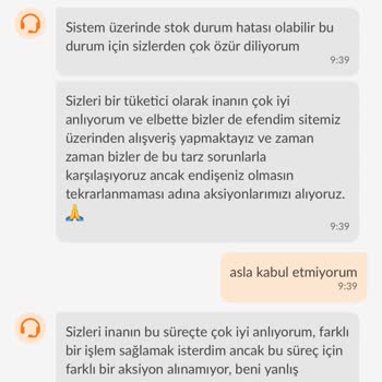 Trendyol'da Stok Sorunu Ve İletişim Eksikliği