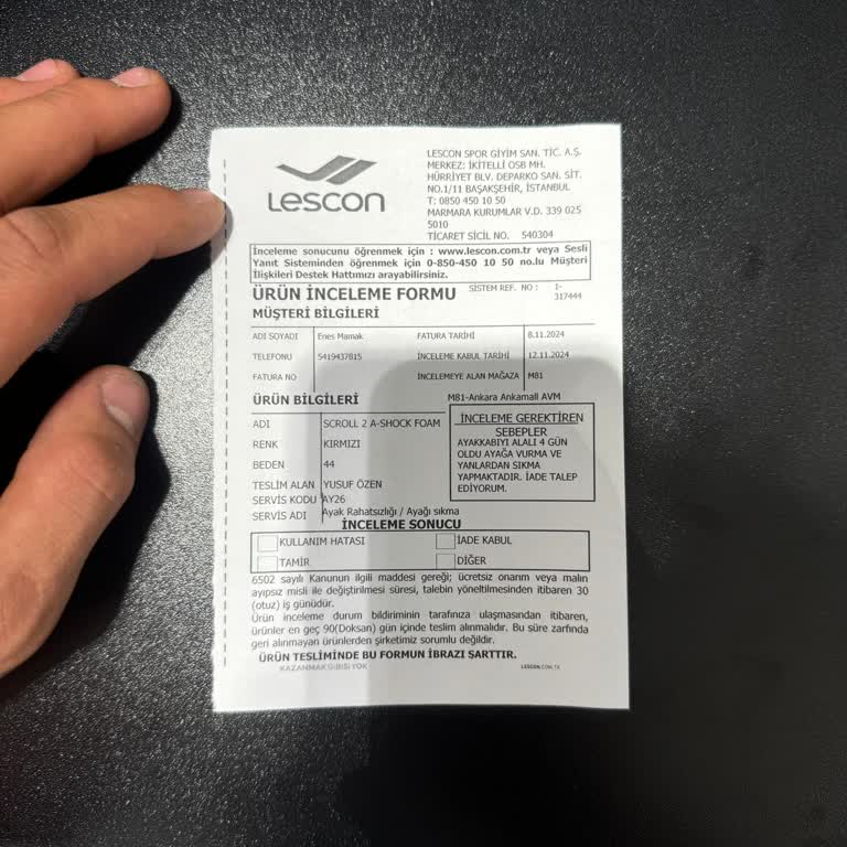 Ayakkabı Rahatsızlığı Ve Değişim Sorunu