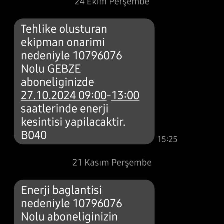 Gebze'de Sürekli Elektrik Kesintileri: Pazar Günleri Mağduriyeti
