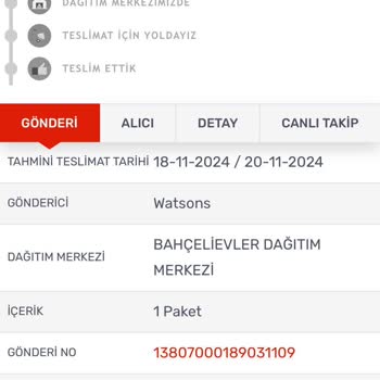 Kargom Nerede? Watsons Siparişim Hala Ulaşmadı!