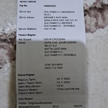 Profilo Buzdolabında Ek Garanti Sorunu