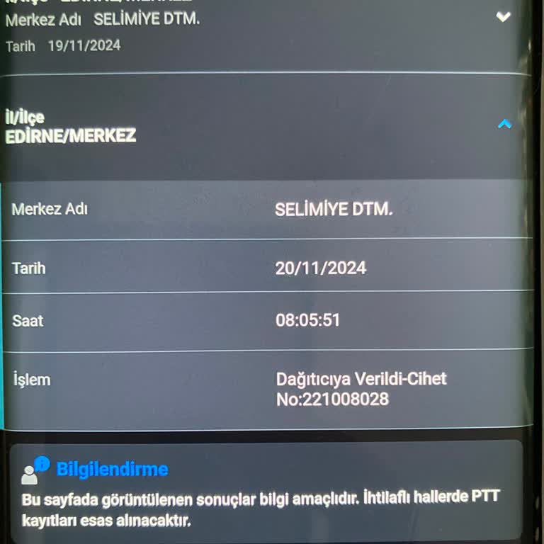 PTT Kargo Teslimatında Gecikme Ve İletişim Sorunu