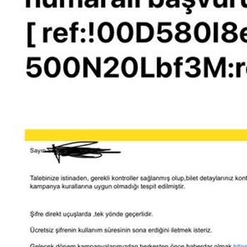 Pegasus'un Kampanya Şifreleri Ve Müşteri Mağduriyeti