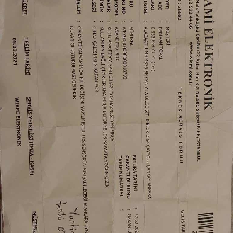 Wiami FX9 Pro İle Bitmeyen Sorunlar Ve Değişim Talebi