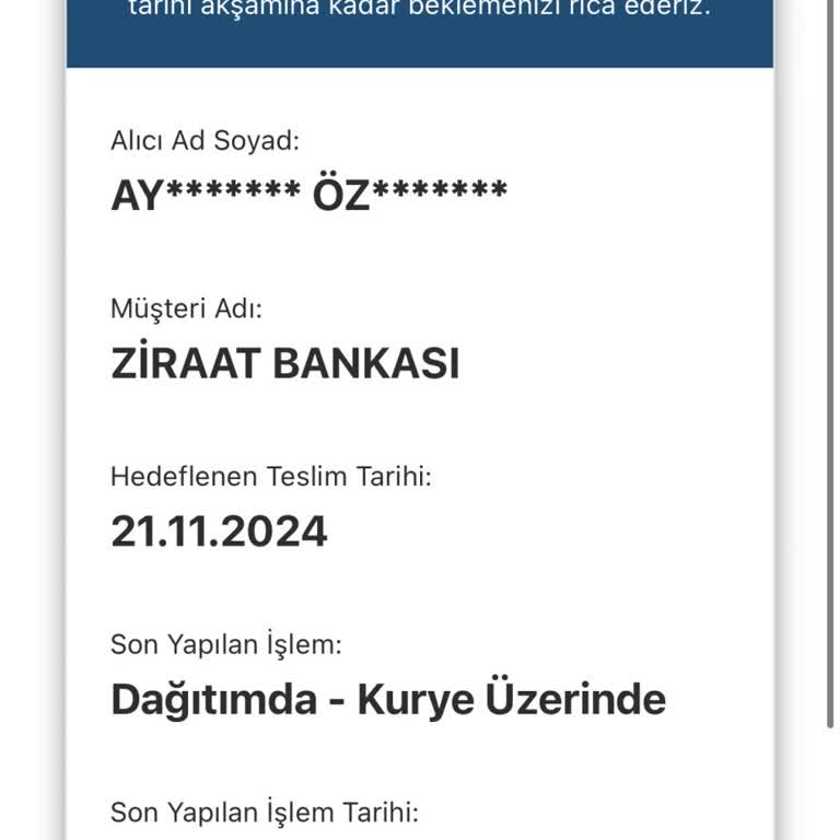 Kargo Teslimatındaki Gecikme Bursumu Engelliyor