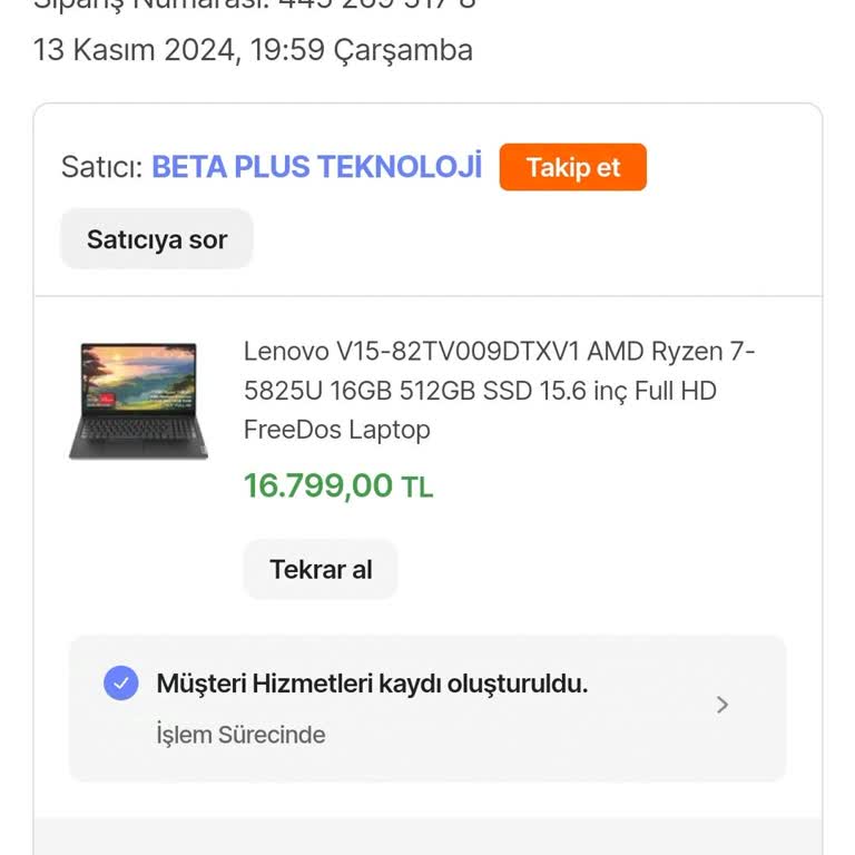 Hepsiburada'da İptal Edilen Siparişin Para İadesi Sorunu