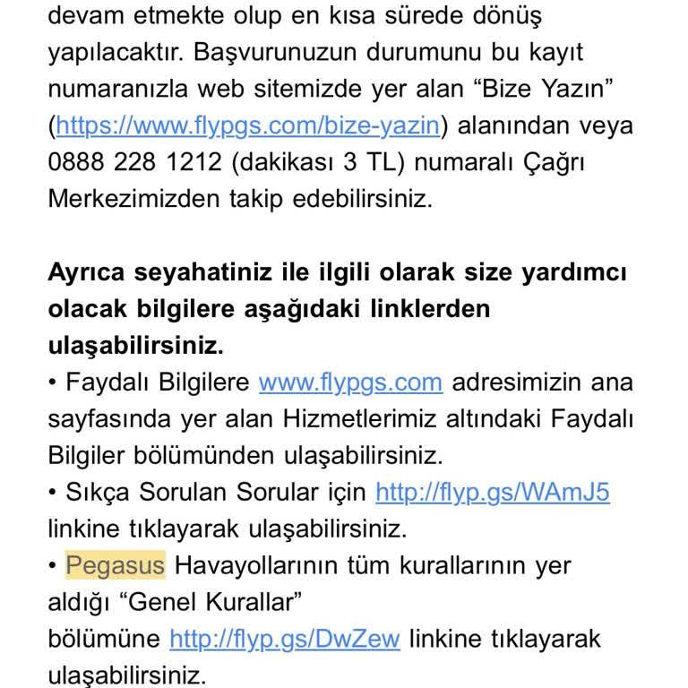 Pegasus Bilet İptal Ve Değişim Sorunu: Müşteri Hizmetleri Yetersiz