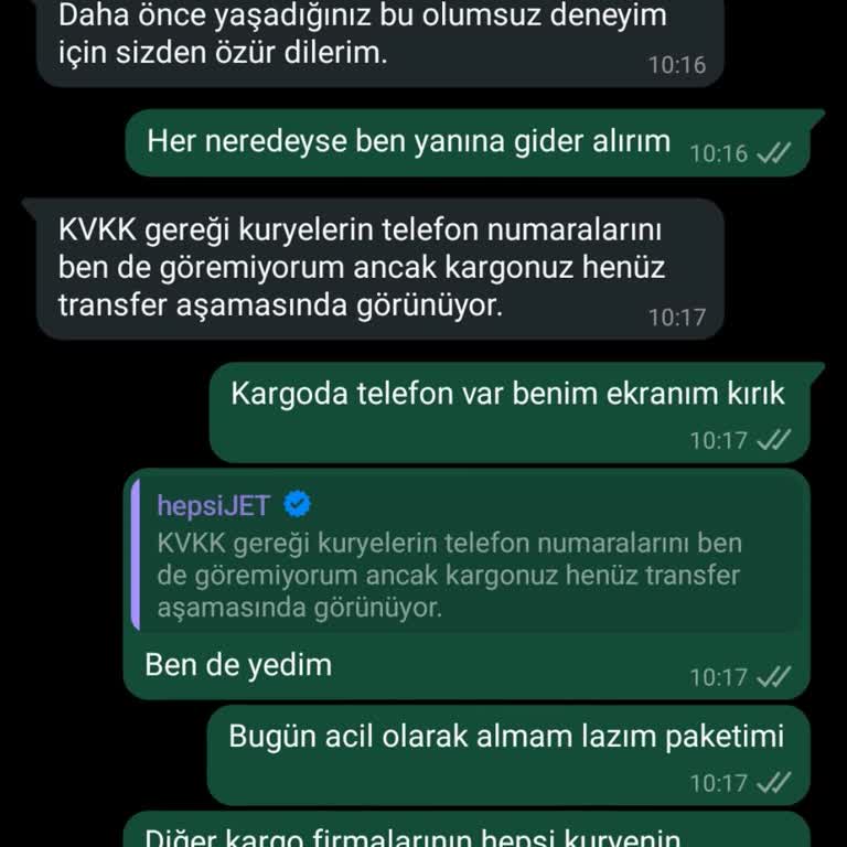 Hepsijet'in Sorumluluk Eksikliği Ve İletişim Sorunları
