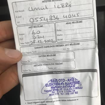 Garanti Kapsamında Akü Sorunu Ve Bayi İlgisizliği