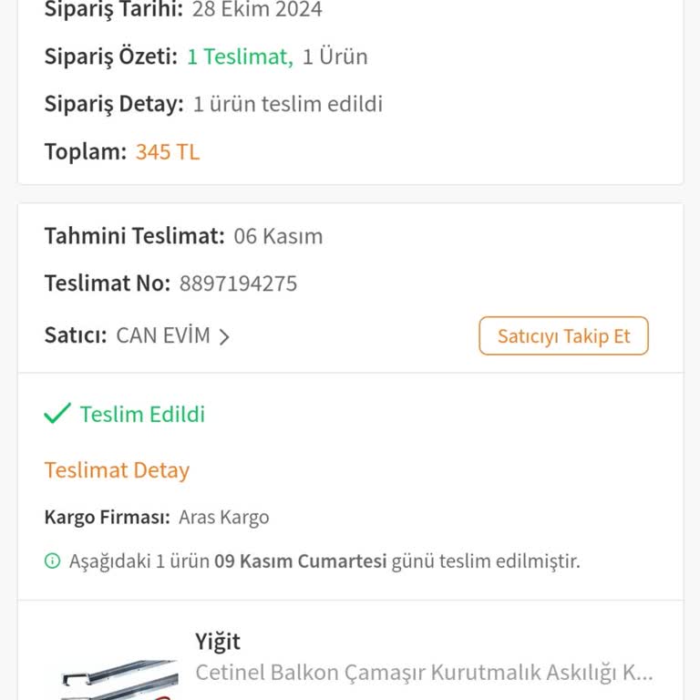 Aras Kargo Ve Trendyol İle Teslimat Sorunu!