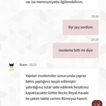 Hesap İncelemesi Ve Kapanma Tehdidiyle Karşılaştım